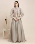 Women Embroidered Flared Lehenga Choli Set