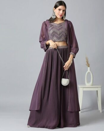 Women Embellished Flared Lehenga Choli Set