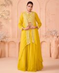 Women Embellished Lehenga Choli Set with Shrug