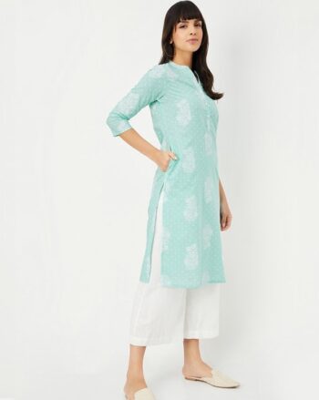 Women Floral Print Straight Kurta