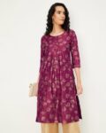Women Floral Print Straight Kurta