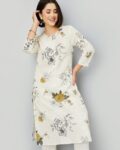 Women Floral Print Straight Kurta