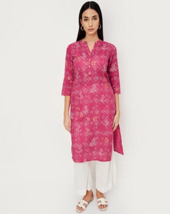 Women Printed Straight Kurta