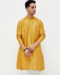 Men Embroidered Regular Fit Kurta