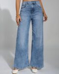 Solid Wide Jeans