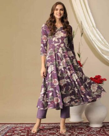 Women Embroidered Straight Kurta Set