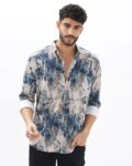 Men Abstract Regular Fit Shirt