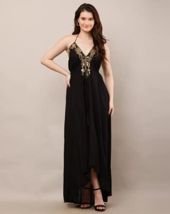 Women Embellished & Embroidered Gown Dress
