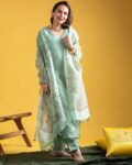 Women Embroidered Straight Kurta Set