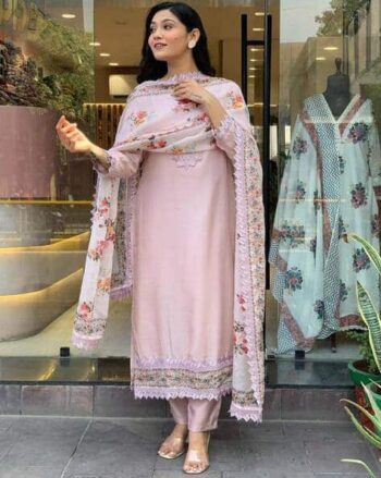 Women Lace Straight Kurta Set