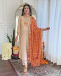 Women Embroidered Straight Kurta Suit Set