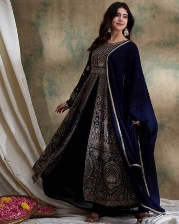 Women Embroidered Flared Lehenga Choli Set