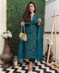 Women Floral Woven Straight Kurta with Pants & Dupatta