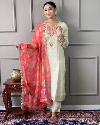 Women Floral Print Anarkali Kurta Set