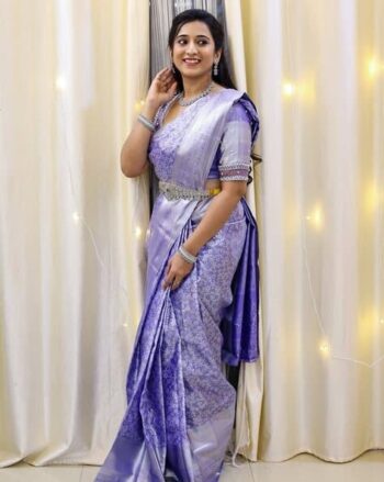 Women Woven Saree with Zari Border