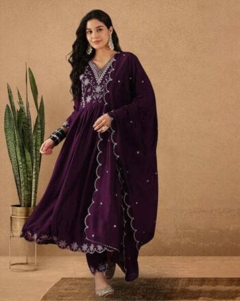 Embroidery Straight Kurta Set