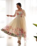 Women Floral Anarkali Kurta Set