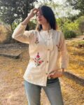 Women Floral Embroidered Relaxed Fit Tunic