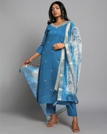 Women Printed Anarkali Kurta Set