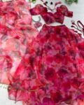 Women Floral Print Flared Lehenga Choli Set
