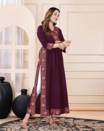 Women Floral Anarkali Kurta