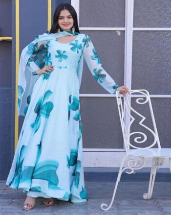Women Floral Anarkali Kurta