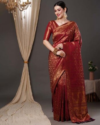 Kanjeevaram Woven Silk Saree