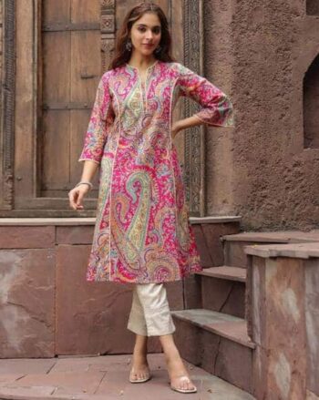 Women Paisley Print A-Line Kurta