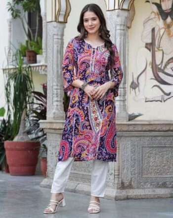 Women Paisley Print A-Line Kurta