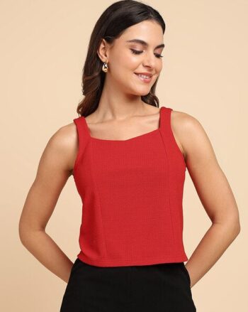 Women Sleeveless Fitted Top