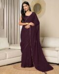 Women Striped Saree with Tassels