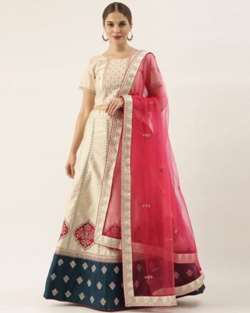 Embellished Semi-Stitched Lehenga Choli Set