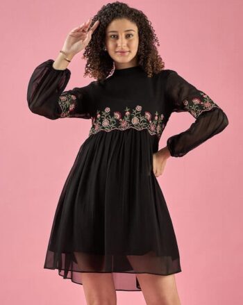 Women Floral Fit and Flare Dress