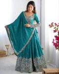 Women Embroidered Lehenga Choli Set with Dupatta