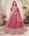 Women Embroidered Flared Lehenga Choli Set