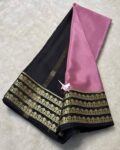 Women Premium Semi Mysore Silk Saree with Rich Zari Border Saree