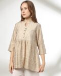 Women Craft Inspired Floral Print Relaxed Fit Tunic