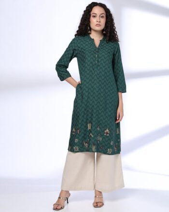Women Printed Straight Kurta