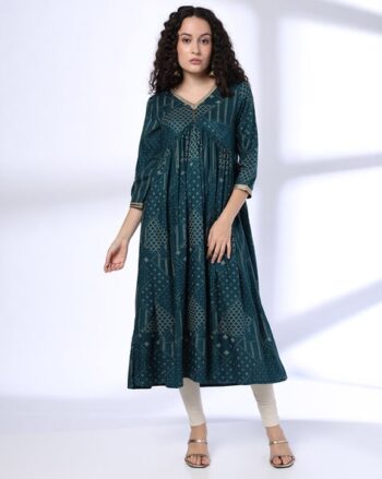 Women Printed Empire Kurta