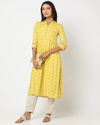 Printed Flared Kurta
