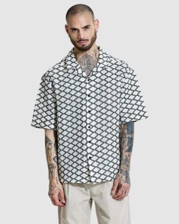 Men Cotton Oversized Fit Shirt