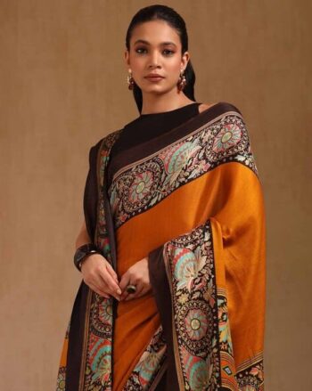 Women Floral Print Pashmina Saree