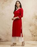 Women Embroidery Straight Kurta
