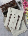 Women Embroidered Straight Kurta Suit Set