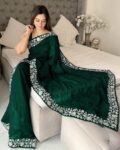 Women Printed Saree with Contrast Border