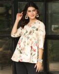 Women Floral Print Flared Tunic