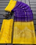 Women Printed Saree with Contrast Border