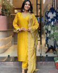 Women Embroidery Straight Kurta Set