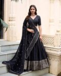 Women Embroidered Flared Lehenga Choli Set