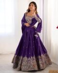 Women Embroidery Lehenga Choli Set With Dupatta